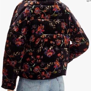 JOHNNY WAS Taryn Velvet Puffer jacket  size Large